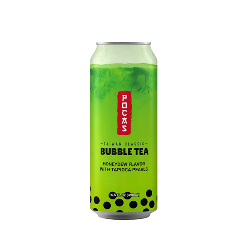 Picture of Pocas Bubble Tea Honey Dew Flavor with Tapioca Pearls 490 ml