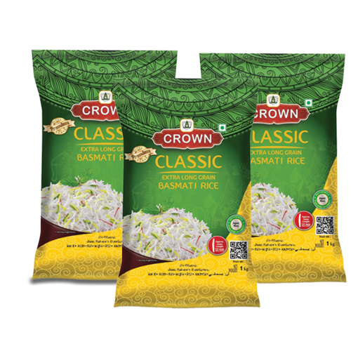 Picture of Crown Classic Basmati Rice 3 x 1kg