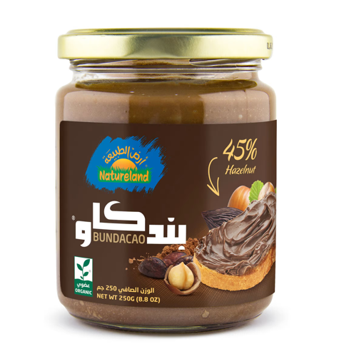 Picture of Natureland Hazelnut Bundacao Chocolate Spread 250g