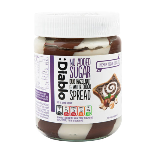 Picture of Diablo Duo Hazelnut & White Choco Spread 350g