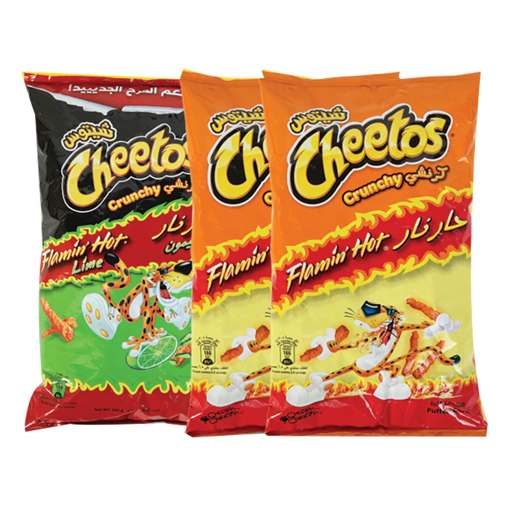 Picture of Cheetos Chips Assorted 2 x 190g + Cheetos Crunchy Flamin Hot Lime Value Pack 200g