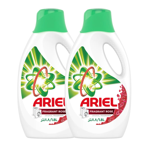 Picture of Ariel Automatic Power Gel Fragrant Rose Scent 2 x 1.8Litre