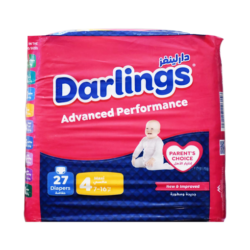 Picture of Darlings Baby Diapers Advanced Performance Stage 4,Maxi 7-16kg 27pcs