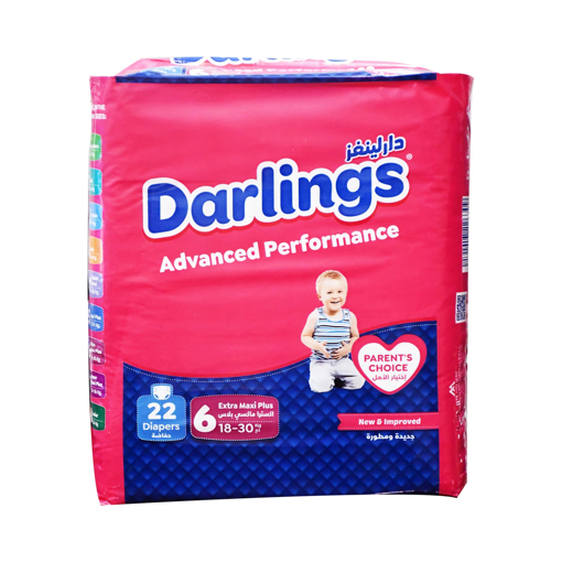 Picture of Darlings Baby Diapers Advanced Performance Stage 6 Extra Maxi Plus 18-30kg 22pcs