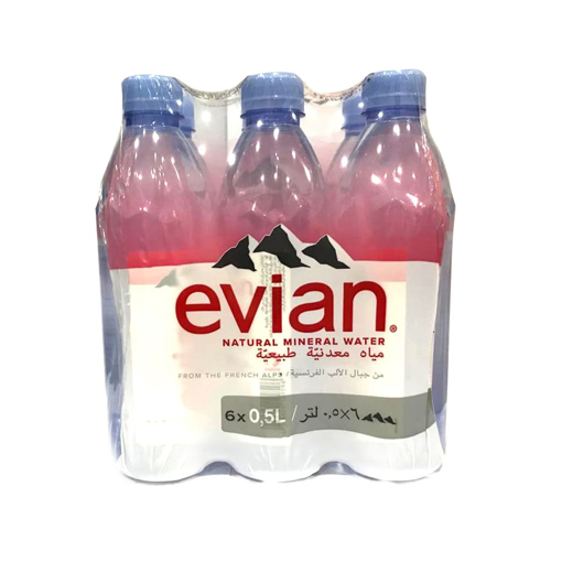 Picture of Evian Natural Mineral Water 500ml 5+1