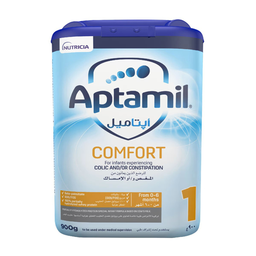 Picture of Aptamil Comfort Stage 1 Formula Milk Powder for Baby and Infant 900g