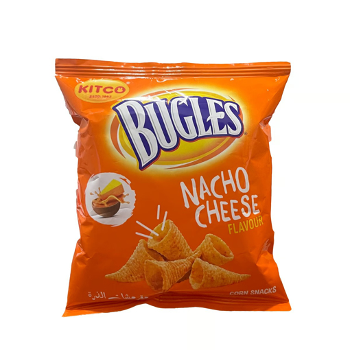 Picture of Kitco Bugles Corn Snacks Nacho Cheese 15g