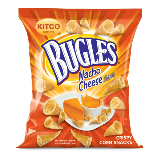 Picture of Kitco Bugles Corn Snacks Nacho Cheese 15g