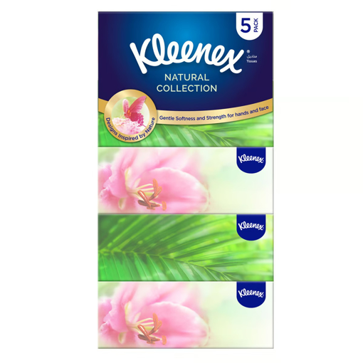 Picture of Kleenex Natural Collection Facial Tissue 5 x 170pcs