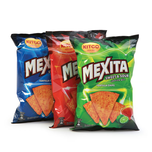 Picture of Kitco Mexita Tortilla Chips Assorted Flavour Value Pack 3 x 180g