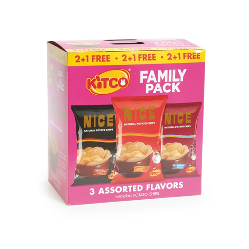 Picture of Kitco Nice Potato Chips Assorted 167g x 3pcs