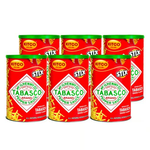 Picture of Kitco Stix Tabasco Pepper Sauce Potato Sticks 6 x 45g