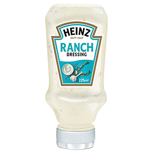 Picture of Heinz Original Ranch Dressing Top Down Squeezy Bottle 225ml