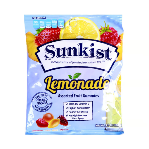 Picture of Sunkist Assorted Fruit Gummies Lemonade 100g