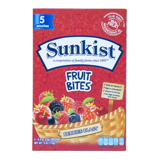 Picture of Sunkist Berries Blast Fruit Bites 115g