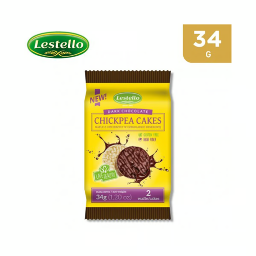 Picture of Lestello Dark Chocolate Chickpea Cakes 34g