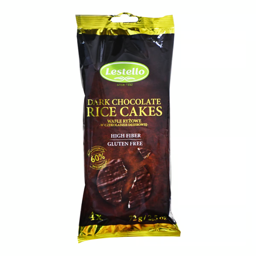 Picture of Lestello Dark Chocolate Rice Cakes 72g