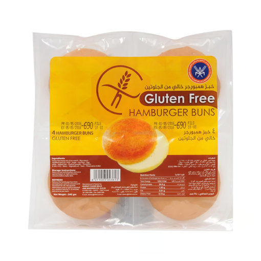 Picture of Kuwait Flour Mills And Bakeries Gluten Free Hamburger Buns 240g