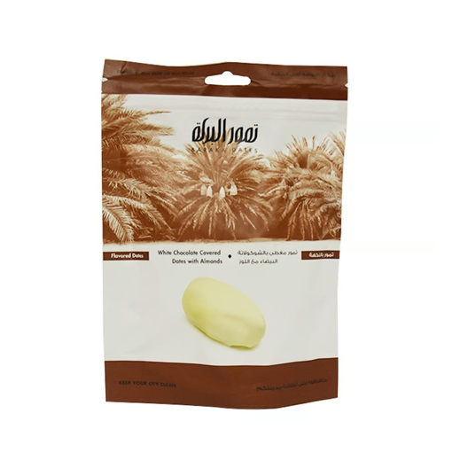 Picture of Baraka White Chocolate Covered Dates with Almond 125g