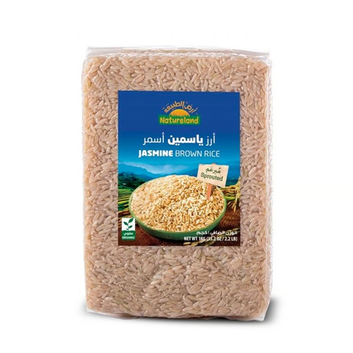 Picture of Natureland Organic Jasmine Brown Rice Sprouted 1 kg