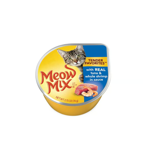 Picture of Meow Mix Tuna & Whole Shrimp In Sauce 78g