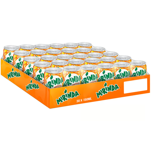 Picture of Mirinda Orange Carbonated Soft Drink Can 30 x 150 ml