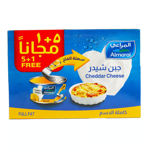 Picture of Almarai Full Fat Cheddar Cheese 6 x 113 g