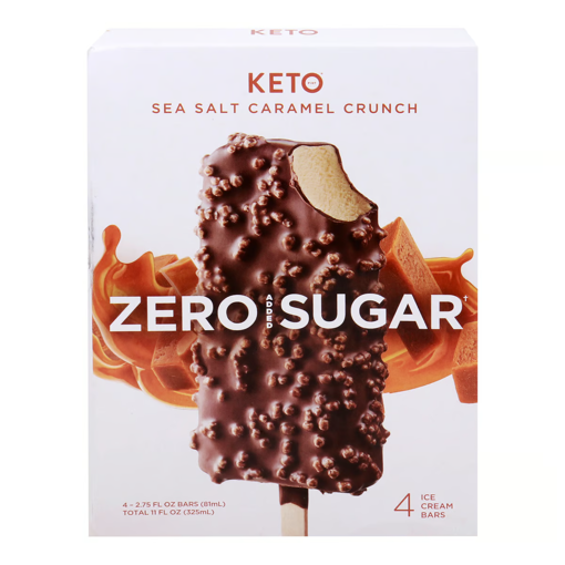 Picture of Keto Pint Sea Salt Caramel Crunch Ice Cream Bars 4 pcs 325 ml